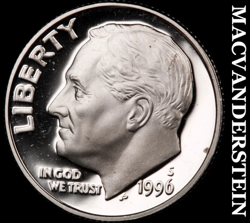 1996-S Roosevelt Dime- Silver Choice Gem Proof Luster No Reserve #i316