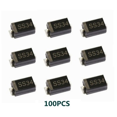 100 Stück 1N5822 SS34 SMD Schottky Diode Assorted Kit Electronic Project Kits