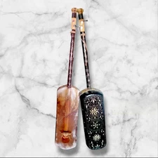 Moroccan Professional Large Guembri– Handcrafted with Carved Wood, Camel Leather