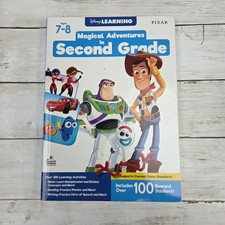 Disney Learning Magical Adventures Second Grade Workbook Ages 7-8 Pixar
