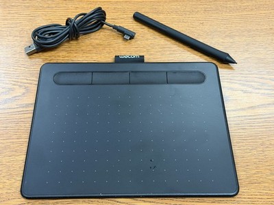 (9) Wacom Intuos CTL-4100 Drawing Tablet /w Pen & USB/ 3 without charger - Black