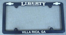 Liberty Chevrolet Dealer License Plate Frame Liberty Chevrolet Dealer License Plate Frame