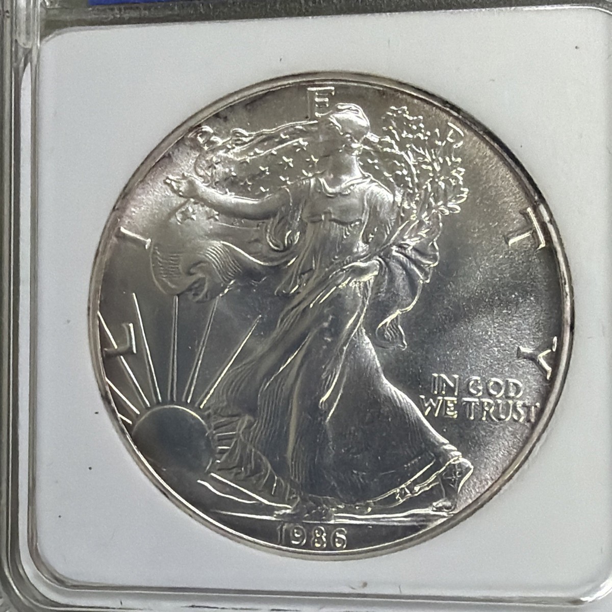 希少レア★1986年 Men’s Bigi/メンズビギ MBC クロス型メダル Rare 1986 American Silver Eagle ICG MS70 1st Year Issue .999