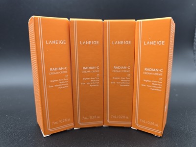 4 - LANEIGE Radian C Cream 7ml/.2oz Sample Size - New in Box