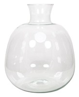 Inna-Glas Blumenvase Asumini Aus Glas, Klar, 28,5 Cm, Ø 24,5 Cm