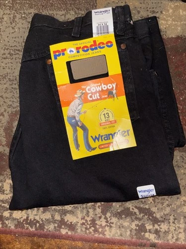 Wrangler Mens Jeans Cowboy Cut Pro Rodeo Competition 34x32 Original Fit NEW