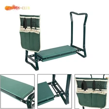 New Garden Kneeler Kneeling Bench Stool Soft Cushion Seat Pad & Tool Pouch