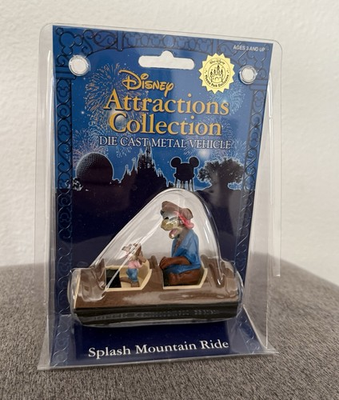 #ad DISNEY ATTRACTIONS RARE SPLASH MOUNTAIN DIE CAST METAL VEHICLE FREE SHIPPING $69.90