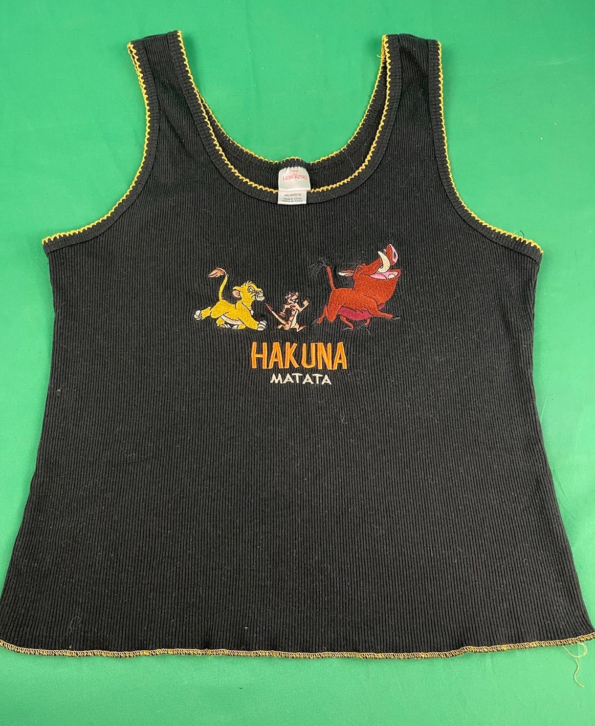 1990s Disney Lion King Simba Hakuna Matata Tank Top Youth XXL Women’s Medium