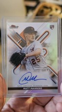 2022 Topps Finest - Finest Autographs Matt Manning #FA-MMA (AU)