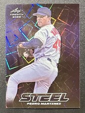 2023 Leaf Trinity Mega Box - Steel Pedro Martinez #S-54 Blue Lazer /99