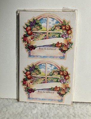Vintage Retro Kitchen Sticker Labels 50 in one package 2 available 