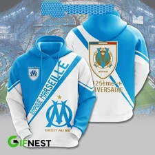Olympique De Marseille 125th Anniversary 2024 Hoodie T-Shirt
