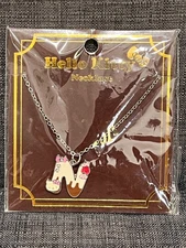2012 Hello Kitty Chain Necklace Charm Cake Letter N Sanrio