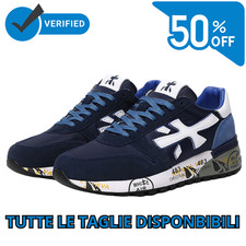 Premiata MICK 483 Navy Blue Men Women Original Sneakers 36-45
