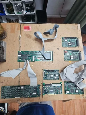 7x High End Retro ISA & PCI SCSI Controller Cards Adaptec Ultrastor w/Cables - Image 1 of 4