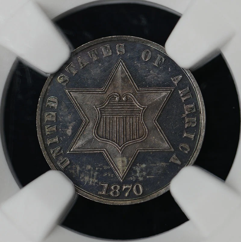 1870 Three Cent Piece - Silver Type 3 3CS NGC PR66CAM - Image 3 of 4