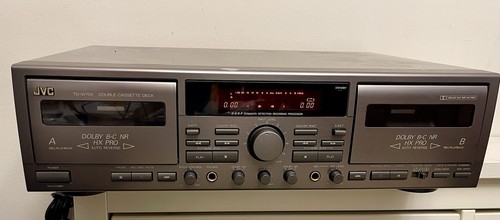 ✅ JVC TD-W709 Stereo Cassette Dual Tape Deck ***Auto Reverse DOLBY HX Pro Tested