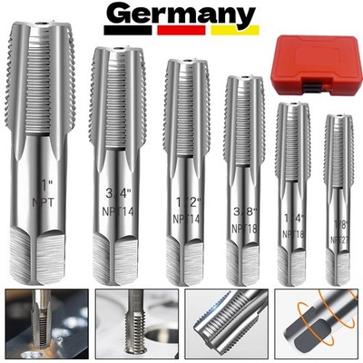 Rohrgewindebohrer 1/8 1/4 3/8 1/2 1 Metallschraubgewinde Gewindeschneider Set