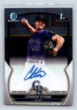 2023 Bowman Chrome Autograph #CPA-CSE Connor Staine Autograph