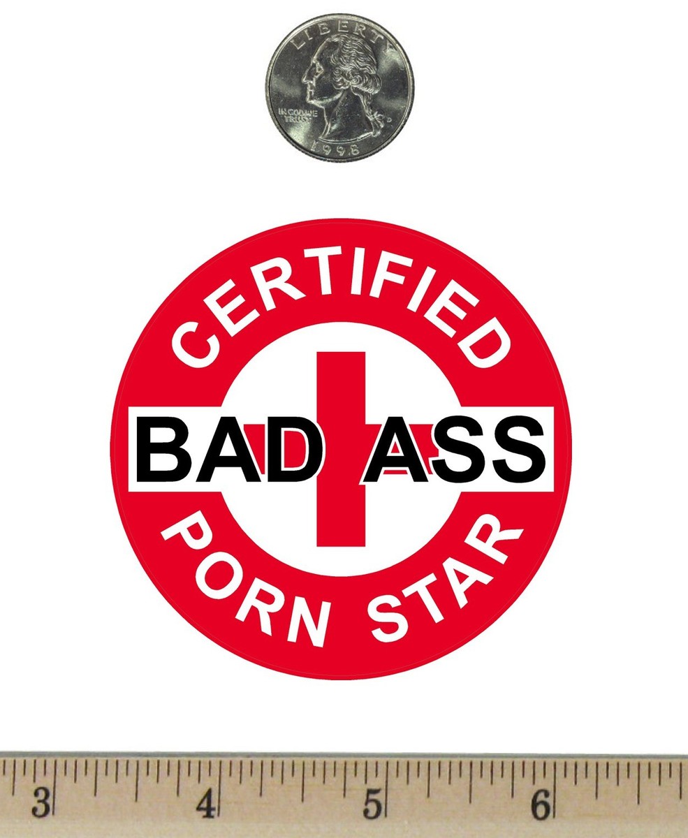 2 ¾ “ Round Refrigerator Fridge Magnet Certified Bad Ass Porn Star Red  RM077 | eBay