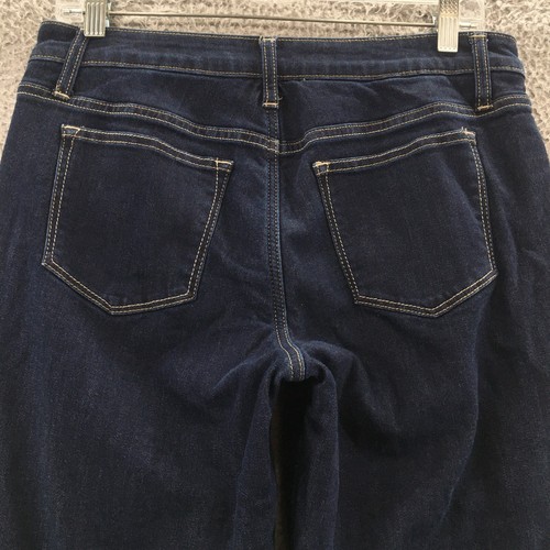 Lee Riders Mid Rise Bootcut Jeans Women 8P (actual 32x28.5) Blue Dark Wash Denim - Picture 12 of 19
