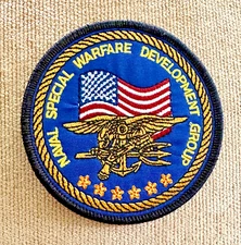 NAVAL SPECIAL WARFARE DEVELOPMENT GROUP- (SEAL TEAM 6) EMBROIDERED IRON-ON PATCH