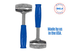 2 Blue Dayton Type Wire Wheel Knock Off Lead Hammers 4.5 Lbs Made In The Usa