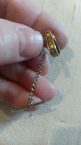 Vintage mexikanisches Silber vergoldet Steigbügel Reversnadel - Bild 10 von 19