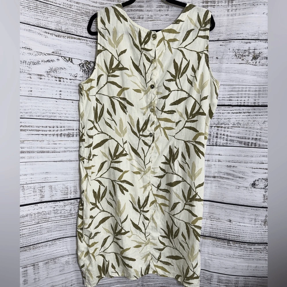 white christmas dresses Regular Watercolor Belted Cotton Dress main image 1