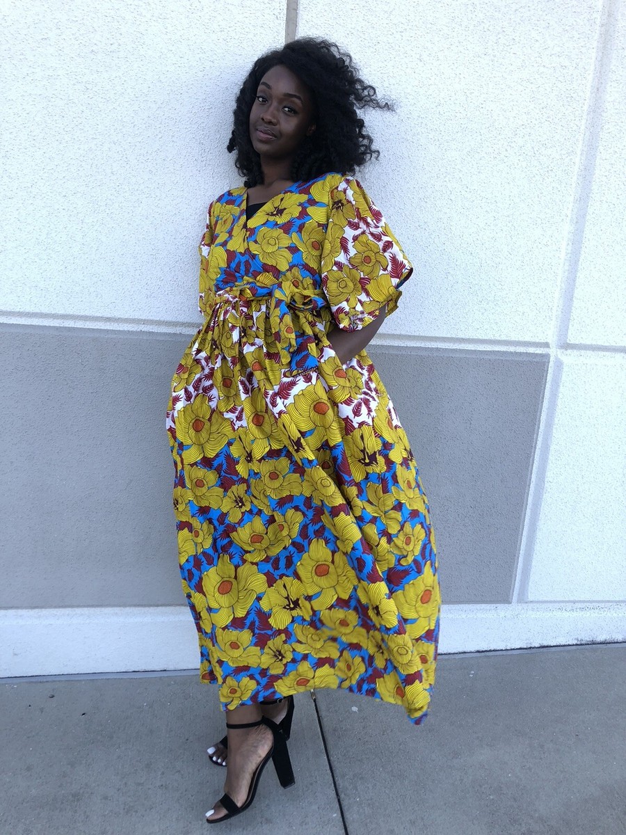 African Clothing For Women Ankara Long Maxi Dress Danshiki Party Dress |  eBay