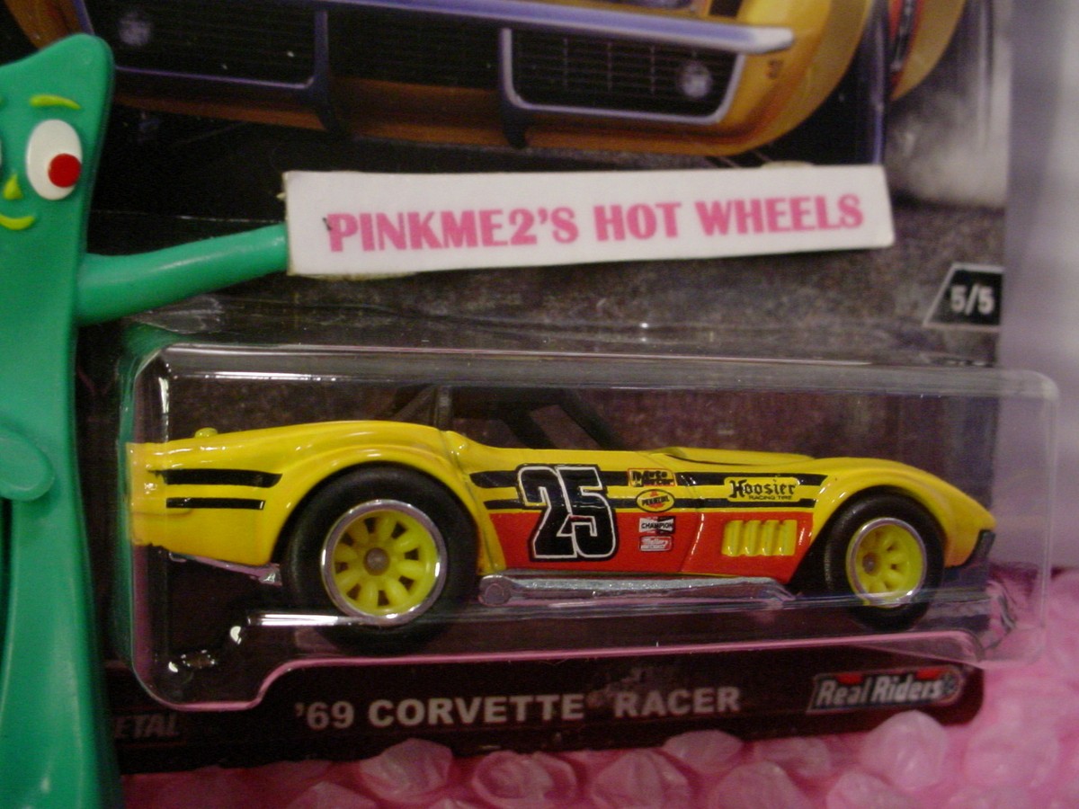 2016 HW Redliners #5 '69 CORVETTE RACER☆Yellow; 25☆Hot Wheels