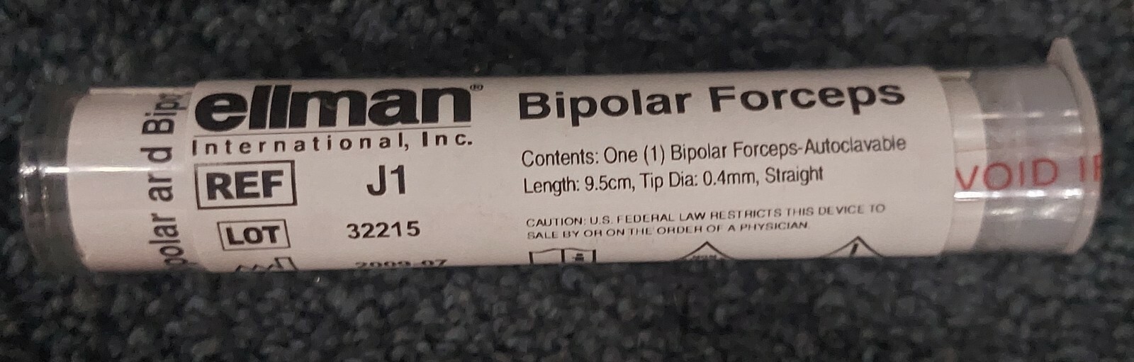 Ellman - NEW J1 Bipolar Forceps - Packaged/REUSABLE!