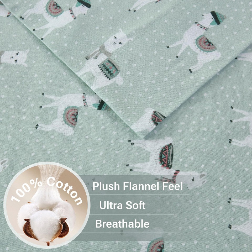 Sleep Philosophy True North Flannel Sheets Queen Size Cozy 100 Cotton