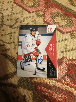 DEL 2021/2022 21/22 signiert Düsseldorfer EG #109 Luca Zitterbart 