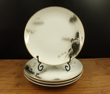 4 Fukagawa Arita Hand Painted 7 1/2" Plates Pattern 903