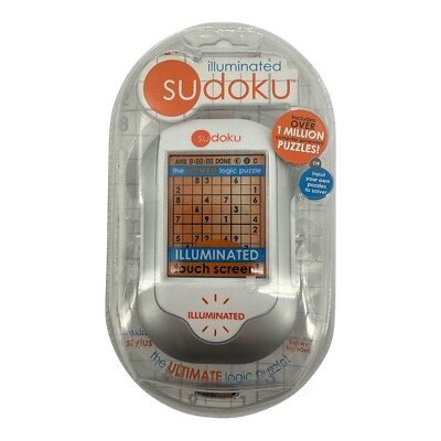 Sudoku Illuminated Hand Held Logic Puzzle Electronic Video Game by Techno Source
