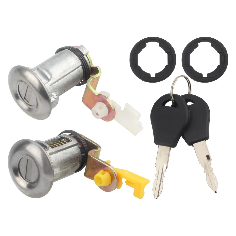 Juego de cerraduras de puerta con llaves para camioneta Nissan 1991 1992 1993 1994 1995 1996 1997 1998 Foto 3 de 4