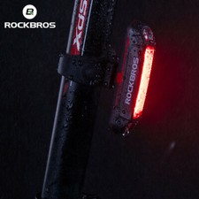 ROCKBROS Fanale Posteriore Bici Impermeabile Avvertimento Luce Posteriore Intelligente Luce Ricarica USB