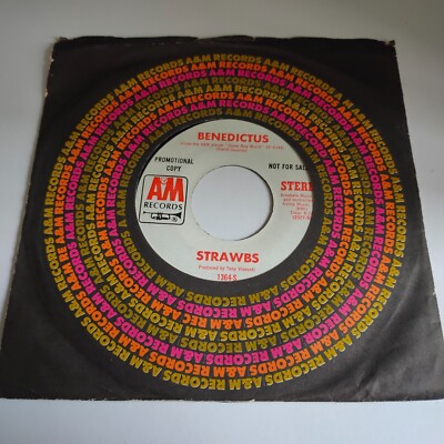 STRAWBS   -    BENEDICTUS  /  HEAVY DISGUISE    -  1972  USA  PROMO  7''   A&M