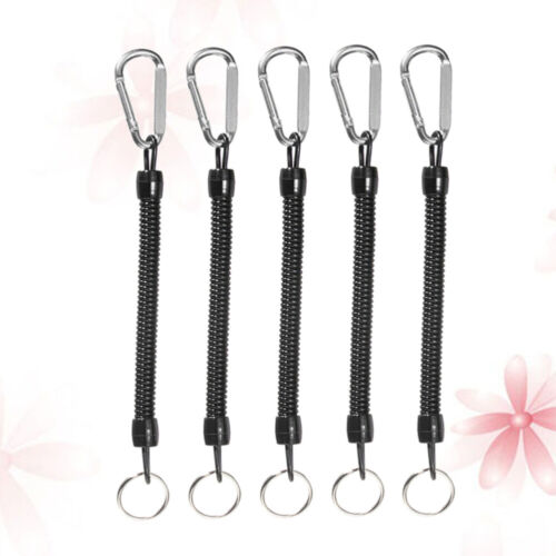 5PCS Heavy Duty Fishing Lanyard with Carabiner for Pliers & Tackle - Picture 1 of 11
