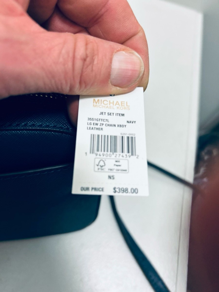 Michael Kors Women Jet Set Item Leather Large East West Zip Chain