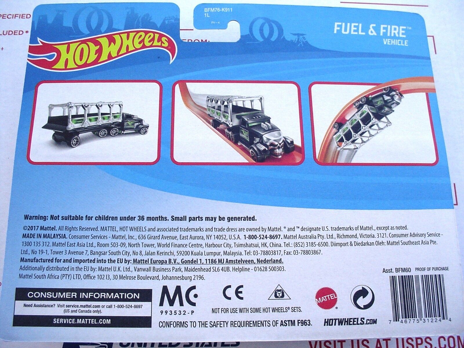 Carro Hot Wheels Track Stars Fuel Fire Bfm60