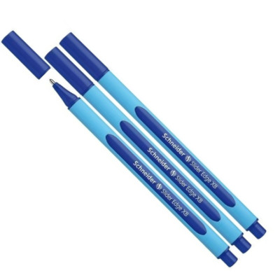 3x Schneider Slider Edge Kugelschreiber Gelschreiber Viscoglide XB, blau