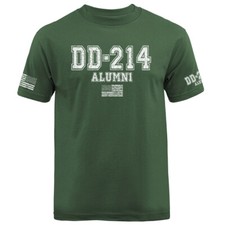 DD214 Alumni US Army Military Veteran American Pride Graphic T-shirt
