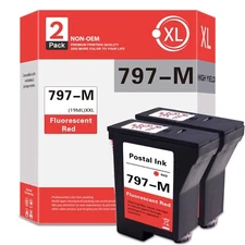 GATAPO® 2PK 797 Ink  replace for Pitney Bowes 797-M Mailstation2 Postage Meters