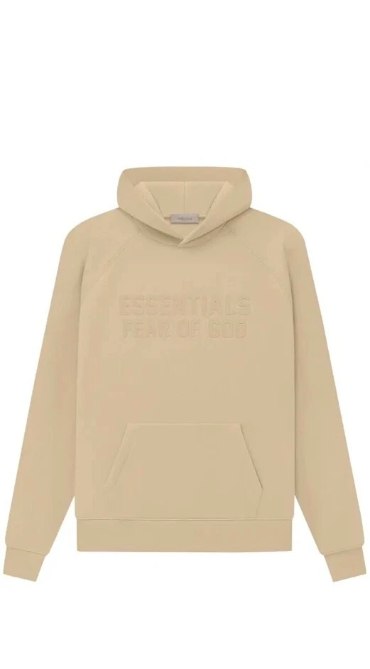 Felpa con cappuccio Fear of God Essentials Sand Medium
