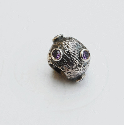 Genuine Pandora Charm ''Purple Moonscape'' - 79160ACZ - retired