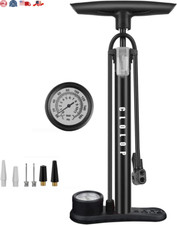 Bike Floor Pump with Gauge,Bike Pump High Pressure 160 Psi,Bicycle Pump with Air