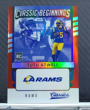 Tutu Atwell 2021 Classics Beginnings RED SP /50 ROOKIE #CB-TA - Rams RC
